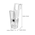 thumbnail image 2 of Houderco 4Ud Para Ropa Con Clips Transparentes Para Colgar Toallas Ropa Y Accesorios En Casa, 2 of 8