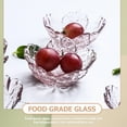thumbnail image 4 of Plato para salsa de 4 piezas, plato de postre fácil de limpiar, forma de flor de vidrio, 4 of 6