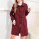 thumbnail image 1 of AUNVITO Women's Notched Collar Long Sleeve Wool Blend Overcoat Casual Elegant Winter Style, 1 of 7
