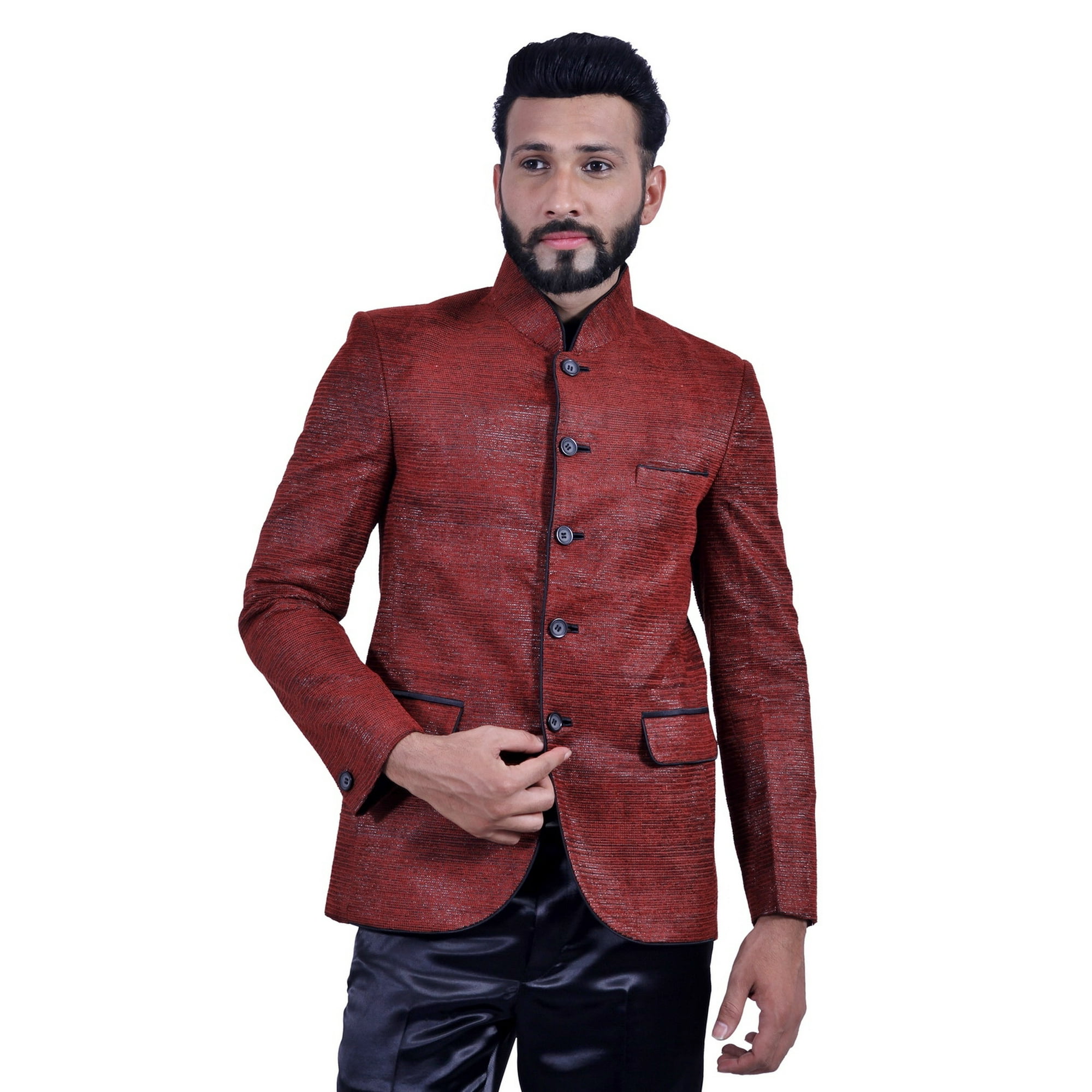 Blazer on red shirt best sale