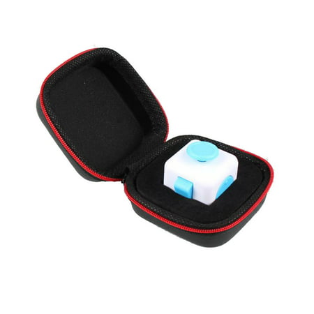 New Amusing Gift For Fidget Cube Anxiety Stress Relief Focus Dice Bag Box Carry Case