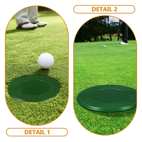 Golf Cup Cover for Practice Putting Protects Hole with ABS Material Green Color