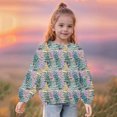 thumbnail image 6 of GPAECEAD Girls Christmas Sweatshirts Cute Xmas Ugly 3D Graphic Print Sweaters Oversized Long Sleeve Round Neck Pullover Tops 1-12 Years Green, 6 of 9