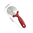 thumbnail image 3 of Stainless Steel Pizza Cutter With Handle Baking For Slicing Pizzas And Flatbreads, 3 of 7