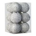 thumbnail image 3 of Adornos navideños de bolas de 10 cm, irrompibles, para árbol de Navidad, bodas, fiestas, vacaciones, 8 cm, 3 of 5