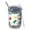 White Colorful Dinosaurs, variant on 12oz Tumblers White Dinosaur Leaf Pattern Vacuum Insulated Stainless Steel Travel Tumbler Cups Mug with Lid and Straw for Beer,Coffee,Beverages with Cleaning Brush for Cold & Hot Drinks