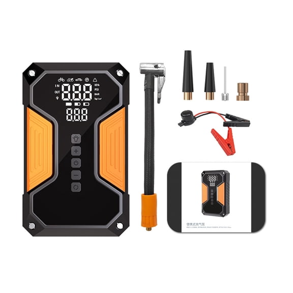 Sinyiin Rechargeable ABS Car Tire Inflator Jump Starter Design Fast Inflation System