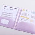 thumbnail image 3 of Plastic Folder with Pockets, 2 Pocket Folders, Plastic Pastel Color Folders Fit Letter Size Paper, Heavy Duty Durable File Folder with Business Card for Home School&Office, 3 of 6