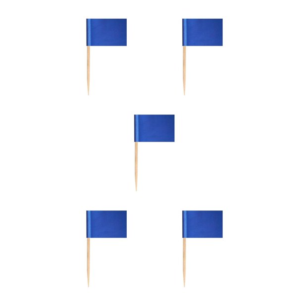 Ounissouiy 100 piezas suministros de decoración de pasteles banderas de palillos de herramientas sólidas para hornear de Halloween favores de Azul 5piezas Ounissouiy CBP220655