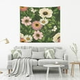 thumbnail image 5 of GZHJMY Flowers Anemone Butterflies Tapestry Aesthetic Tapestries for Bedroom Multi Color 80" x 60" Inches Gift Decor, 5 of 6