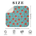 thumbnail image 4 of Pioneer Flower Floral Print Pattern Kitchen Dish Drying Mat 1 Pack, Ultra Absorbent Microfiber Drainer Mat, 16"x18", 4 of 6