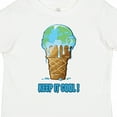 thumbnail image 4 of Inktastic Keep It Cool Melting Earth Ice Cream Cone Boys or Girls Toddler T-Shirt, 4 of 5