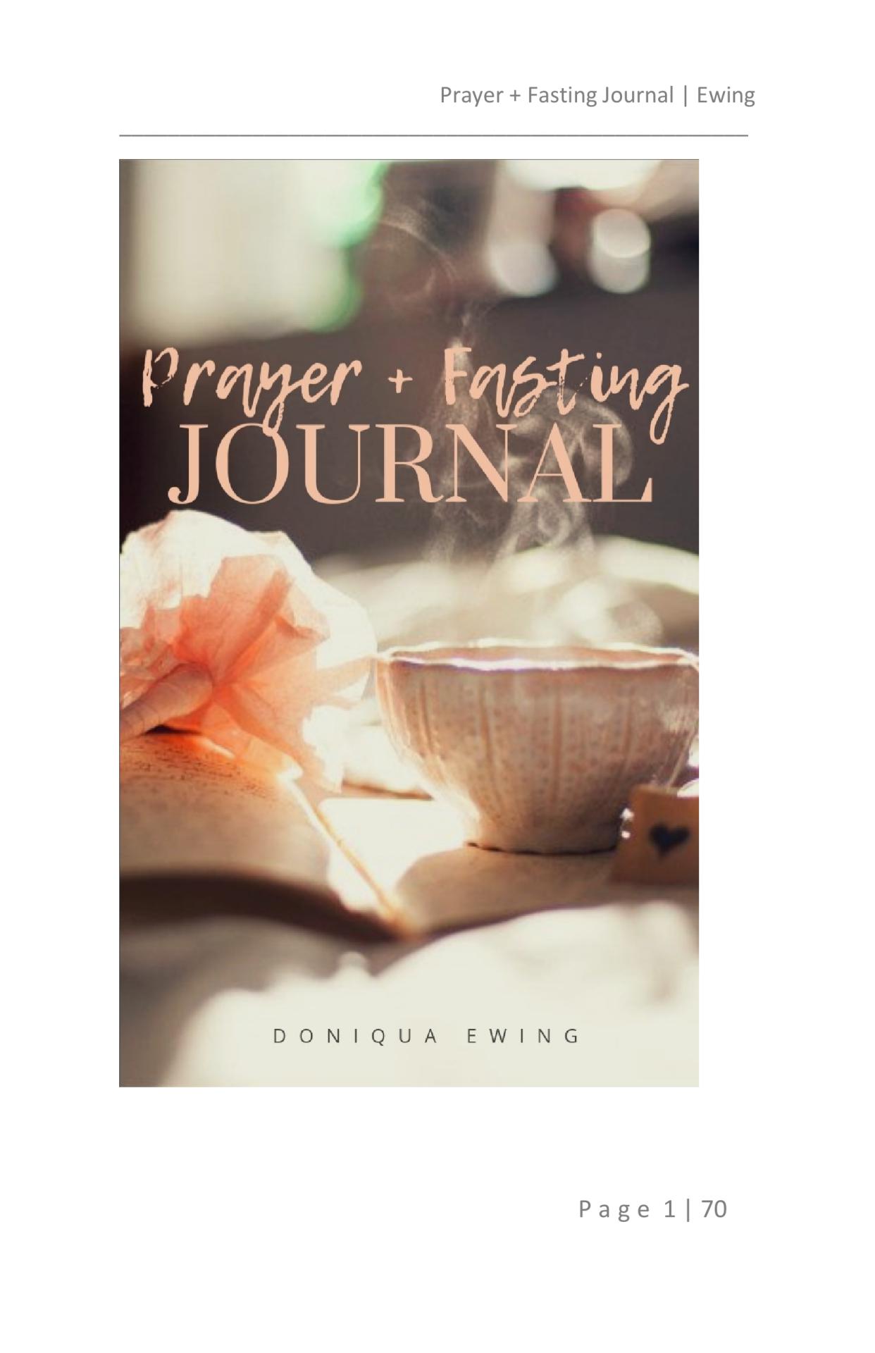 Prayer + Fasting Journal