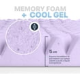 thumbnail image 3 of Colchoneta de Memory Foam con Gel, Sobrecolchón Topper 7 Zonas de Presion, Confort Acolchado, Cama Suave, Soporte Premium para Espalda, Protector de colchones 5 cm (Matrimonial, Azul), 3 of 6
