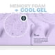 thumbnail image 3 of Colchoneta de Memory Foam con Gel, Sobrecolchón Topper 7 Zonas de Presion, Confort Acolchado, Cama Suave, Soporte Premium para Espalda, Protector de colchones 5 cm (Matrimonial, Azul), 3 of 6