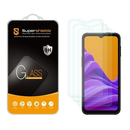 (3 Pack) Supershieldz Designed for Samsung Galaxy Xcover 6 Pro/ Galaxy (Xcover Pro 2) Tempered Glass Screen Protector, Anti Scratch, Bubble Free