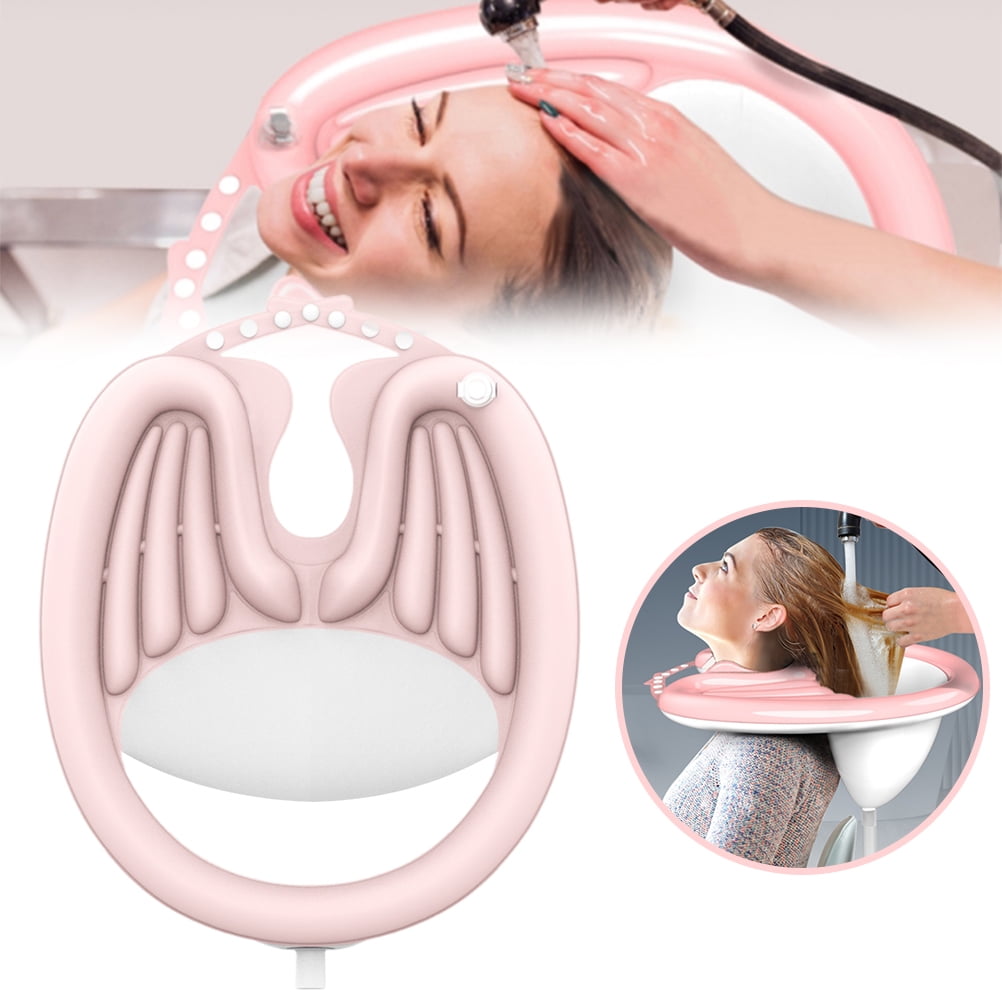 DIYOO Portable Inflatable Hair Wash Basin Builtin Inflatable Headrest