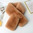 thumbnail image 2 of Fgnfyis Women's Thick Scarf Stylish Warm and Versatile Winter Fashion Accessory Soft and Cozy Design Coffee, 2 of 4