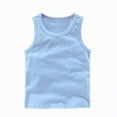 thumbnail image 4 of NIEWTR Toddler Little Boys' Athlete Tank Tops 100% Cotton Sleeveless Undershirts Sport Casual Summer Clothes for Boy Tanks(A-Light Blue,5-6 Years), 4 of 5