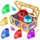 thumbnail image 1 of Gems for Kids, Colorful Jewelry Set with Treasure Box # Summer Underwater Acrylic Gems Set Birthday Party Decoration, 1 of 6
