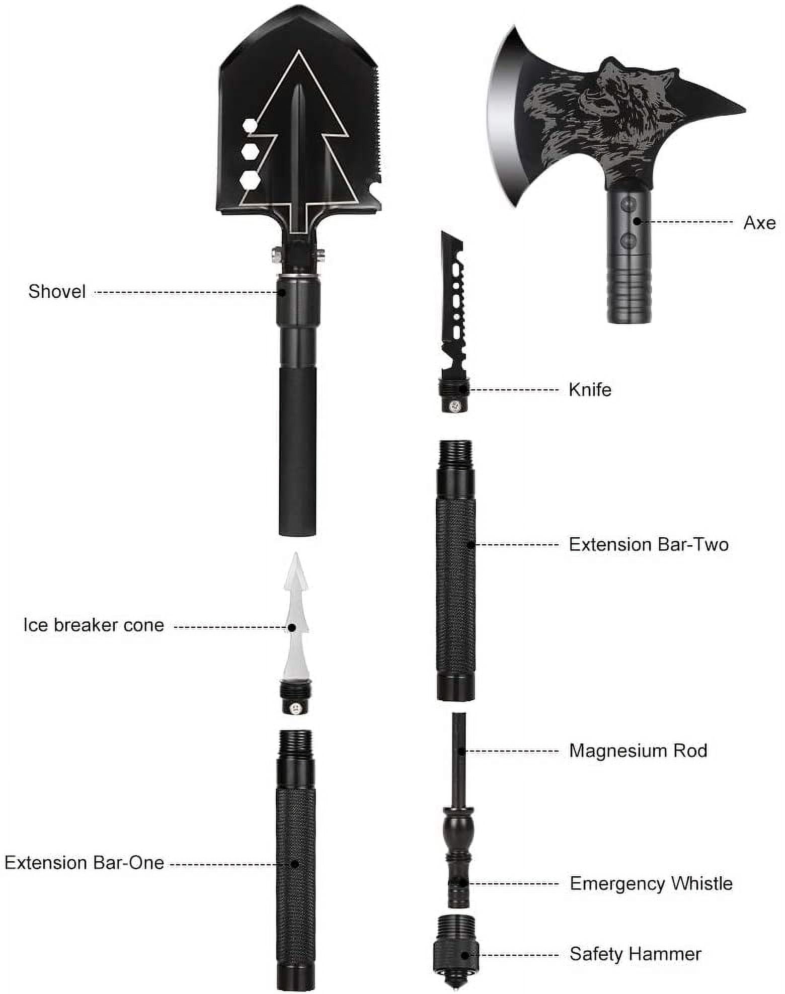 Camping shovel axe deals