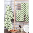 thumbnail image 2 of St. Patrick's Day Kitchen Dish Towels for Drying Dishes Set of 3, Lucky Green Clovers Pink Love Heart Waffle Weave Microfiber Hand Tea Bathroom Towels Quick Dry & Absorbent Towel 15.7x23.6, 2 of 7