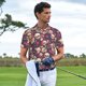 thumbnail image 3 of Balery Skull rock music record Camisa Polo de Hombre con Estampado, de Manga Corta y Tejido Medio, Camisa Tipo Golf Polo-XX-Large, 3 of 6
