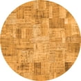thumbnail image 1 of Ahgly Company Indoor Round Patchwork Orange Transitional Area Rugs, 8' Round, 1 of 1