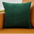 thumbnail image 2 of Set of 2 Velvet Solid Colors Pillow Covers (With or Without Inserts), 2 of 11