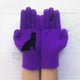 thumbnail image 4 of 1 Par De Guantes Táctiles De Invierno Para Mujer, Con Forro Polar Cálido, Puños Elásticos De Punto, Guantes Para Escribir Mensajes, Dedos Separados, Guantes De Lana Gruesa, 4 of 5