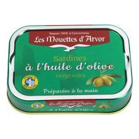 Sardines in Extra Virgin Olive Oil - Les Mouettes d'Arvor - 4 oz