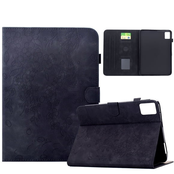 FOXDOCK Tablet Case for Lenovo Tab M11 with Card Slots, Auto Sleep/Wake, Stand Function, Full Protection Floral Folio Cover