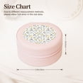 thumbnail image 2 of Yiaed Transport 1 Print Travel Jewelry Case Bridesmaid Gift Boxes Jewelry Travel Organizer Small Round Jewelry Box Mini Storage-Pink, 2 of 7