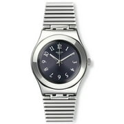 Swatch YLS186G Starling Black Dial Stainless Steel Women's Watch