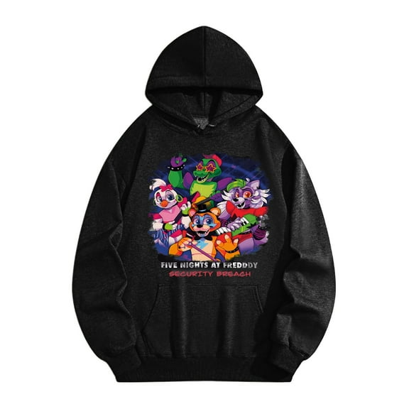 Five-Nights at Freddy Merch Mens Ultimate Heavyweight Pullover Hoodie Sweatshirt