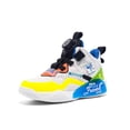 thumbnail image 3 of Woobling Espadrilles Confortables Unisexes pour Enfants Chaussures de Basketball à Bout Rond Respirantes pour Course Blanc Bleu 6, 3 of 9