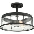 thumbnail image 2 of Quoizel Ludlow 3-Light 13" Ceiling Light in Earth Black, 2 of 4