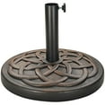 thumbnail image 1 of Elevon Base de Parasol Ronde Extérieure Robuste de 35 Livres pour Jardin et Patio, Bronze, 1 of 5