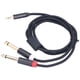 thumbnail image 5 of Adaptador de audio, cable adaptador 3683 Cable de audio dual Maleto de algodón Cable adaptador tejido de algodón Resistente y resistente, 5 of 12