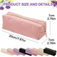 thumbnail image 2 of 2 Pcs Corduroy Pencil Pouches, Aesthetic Pencil Boxs, Zipper Pen Bags, Cute Stationery Organizer, Multipurpose Storage Pouches, Portable Pencil Bags, Soft Fabric Carry Cases, Travel Brush Pouches, 2 of 5