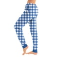 thumbnail image 2 of Hearthz Plaid Woman Pajama Pants Drawstring Elastic Cuffs Pj Bottoms Winter Soft Lightweight Womens Sleep Pants with Pocket, 2 of 6