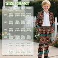 thumbnail image 7 of Xoenoiee Aztec American Tribal Print Boys 2 Piece Suit Funny Party Outfit with Matching Blazer Jacket Pants for Toddler Boy, 7-8 Years, 7 of 7
