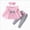 Pink, variant on Infant Baby Girl Clothes Set Long Shirts Sweatshirt Pants Headband Set Infant Clothes Fall Winter Outfits for 3 6 9 12 18 Months Dailywear Set Infant Pants Set9-12 Months,Yellow