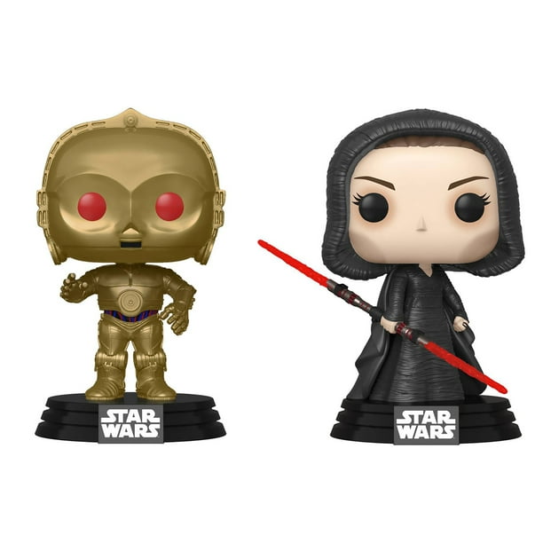 Funko POP! Star Wars Rise of Skywalker Collectors Set - Dark Rey, C-3PO(Red eyes) - Walmart.com