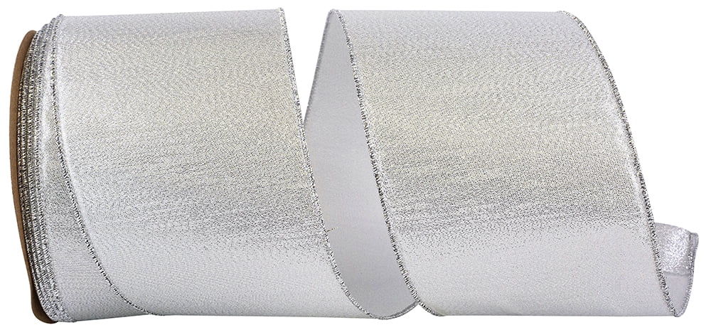 Reliant Ribbon - 9610M-070-10J, Lame Commercial Heavy Wired Edge Ribbon ...