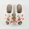thumbnail image 5 of Fengactive Womens Winter Fall Cute Pattern Embroidered Sherpa Slippers Warm Cozy Foam Indoor House Shoes, 5 of 9