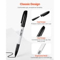 thumbnail image 2 of Fine Point Permanent Markers,36 Pack Black Ink Markers,Quick Dry&Waterproof for Plastic,Metal,Paper,and Crafts, 2 of 12