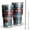 Blue And Orange-1, variant on 30oz Colorful Arrow Pattern Tumblers Stainless Steel Tumbler with Lid and Straw,Vacuum Insulated Double Wall Travel Tumbler Cups Mug with Cleaning Brush for Coffee,Tea
