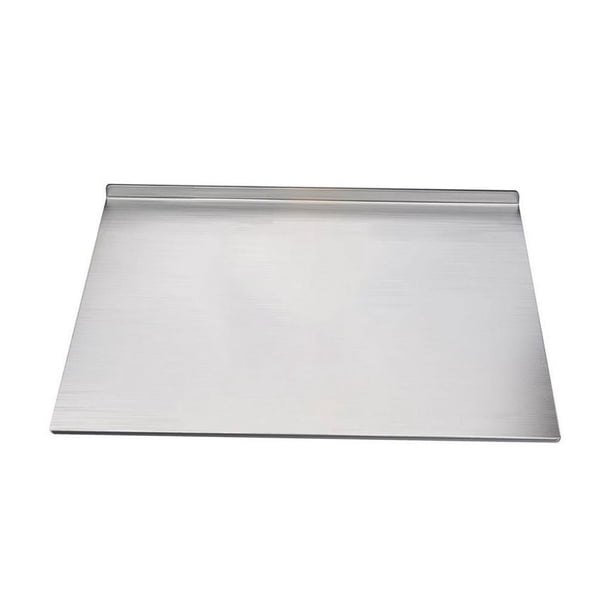 Tabla de cortar de acero inoxidable Tabla para hornear Fácil de limpiar Antideslizante Engrosada para 40 cm x 30 cm