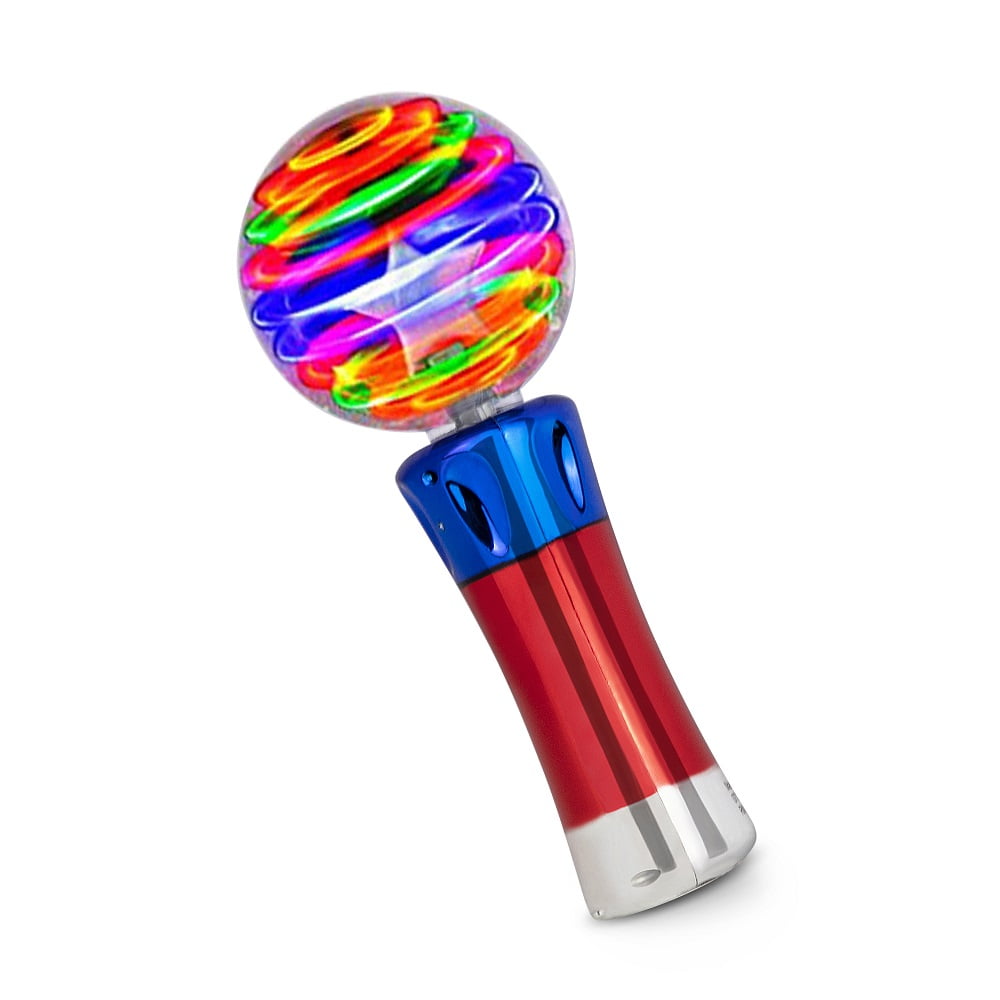 Light Up Magic Ball Toy Wand for Kids Rotating Flashing LED Spinning